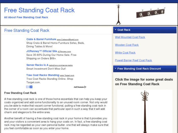 www.freestandingcoatrack.net