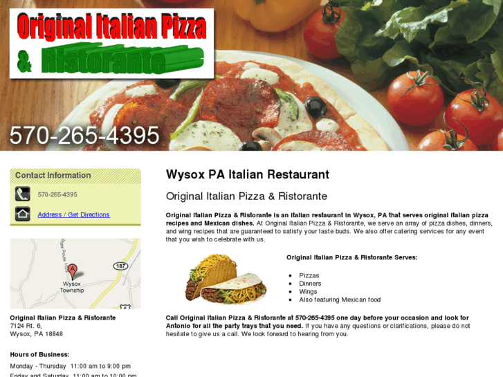 www.originalitalianpizzaandristorante.com