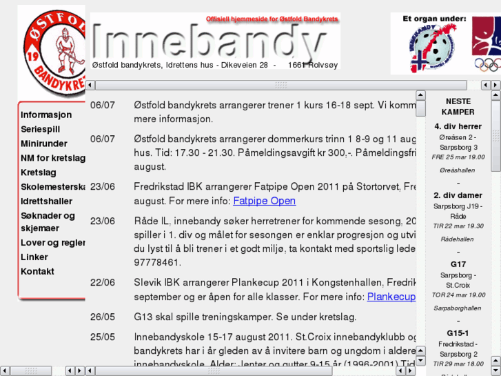 www.ostfold-innebandy.no