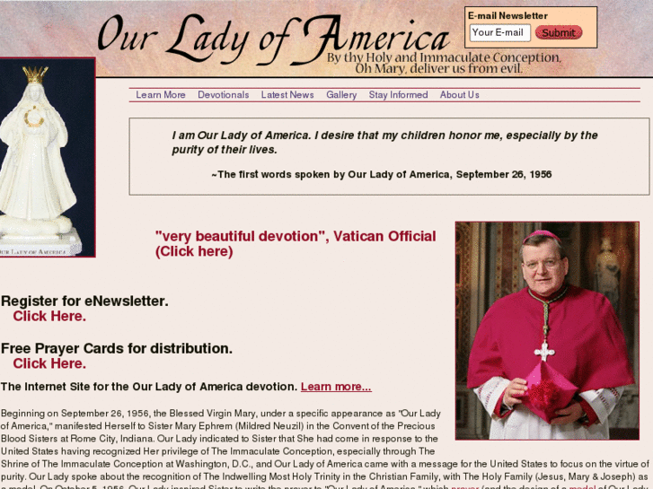 www.ourladyofamerica.org