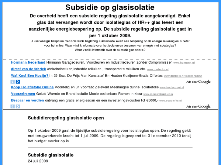 www.subsidieglasisolatie.nl