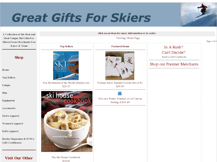 www.greatgiftsforskiers.com