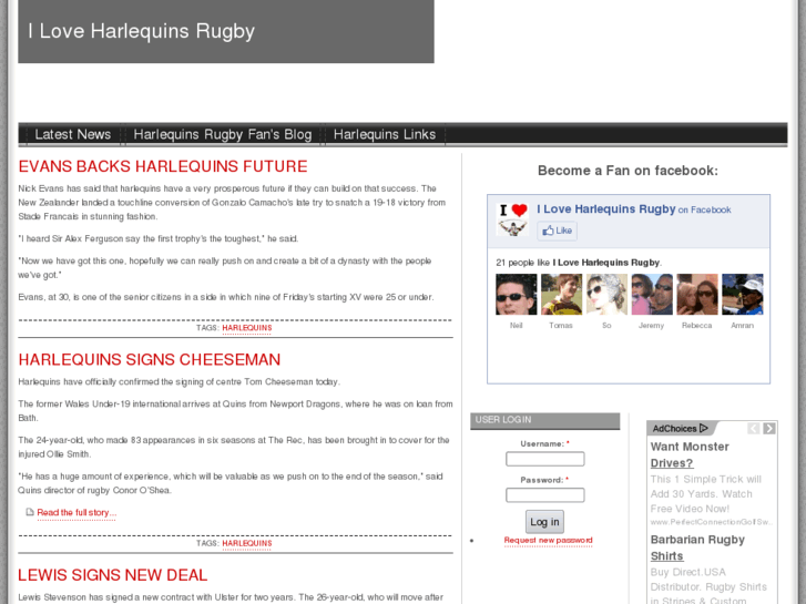 www.iloveharlequinsrugby.info