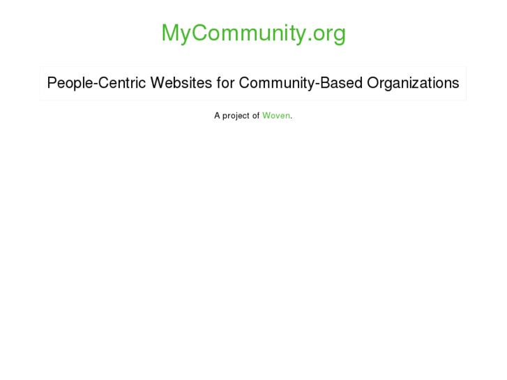 www.mycommunity.org