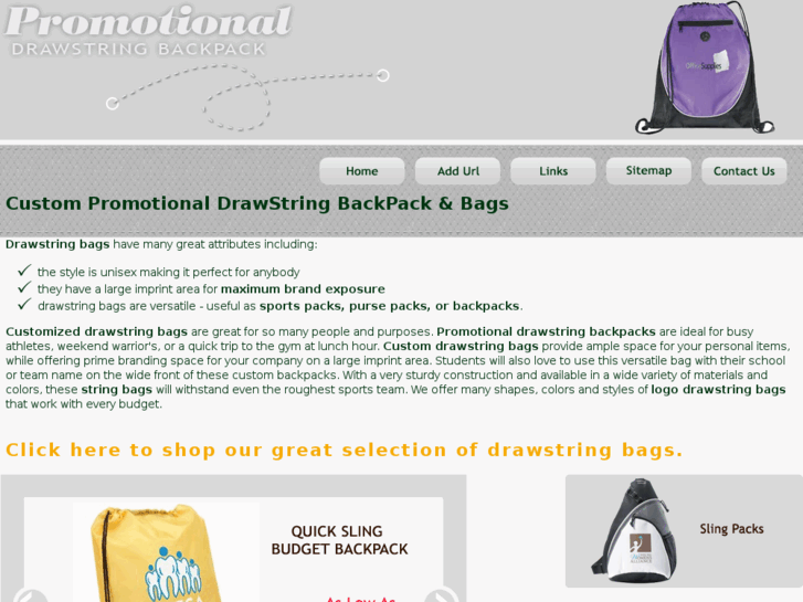 www.promotionaldrawstringbackpack.com