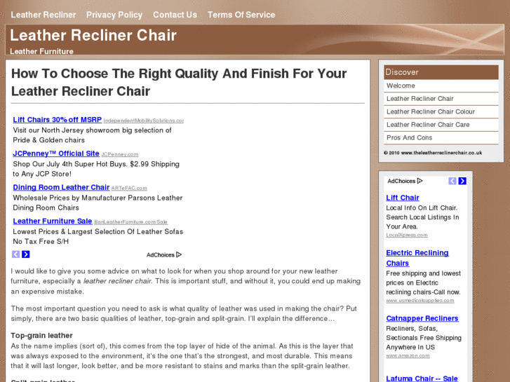 www.theleatherreclinerchair.co.uk