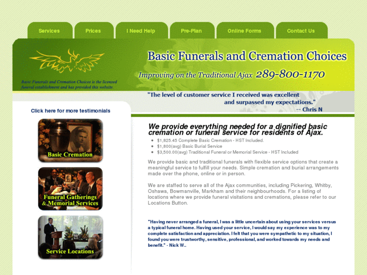www.ajaxfuneral.com