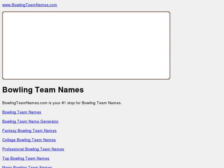 www.bowlingteamnames.com