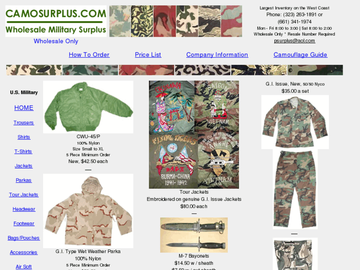 www.camosurplus.com