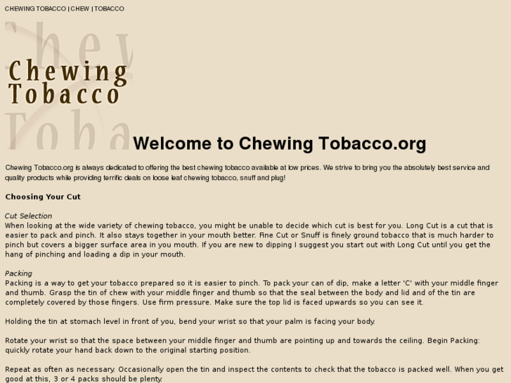 www.chewing-tobacco.org
