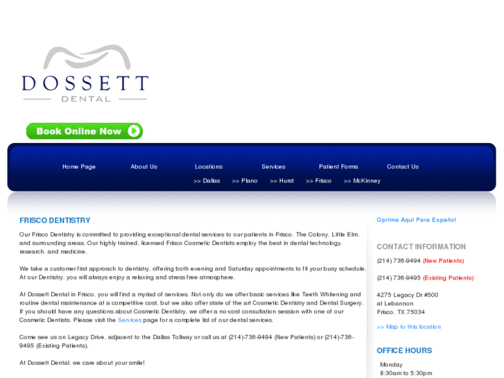 www.dossettdentalfrisco.com