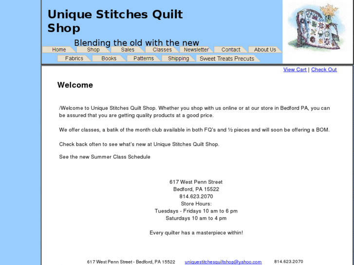 www.uniquestitchesquiltshop.com