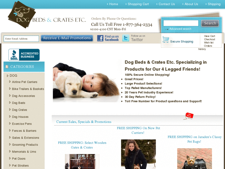 www.dogbedsandcrates.com