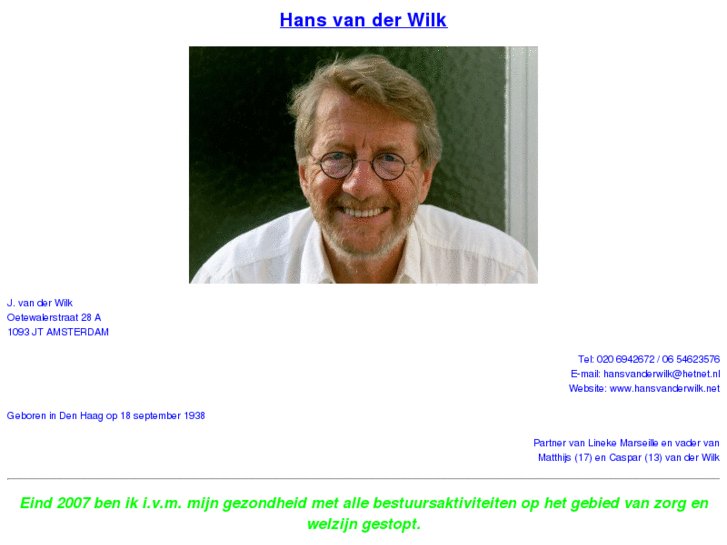 www.hansvanderwilk.net