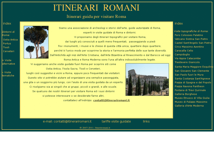 www.itinerariromani.it