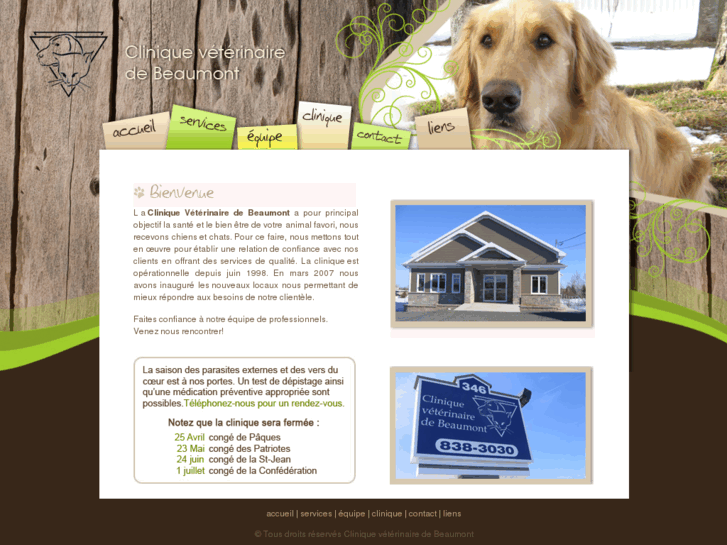 www.cliniqueveterinairedebeaumont.com