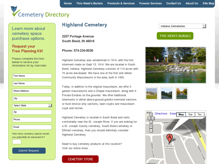 www.highlandcemeterysouthbend.com