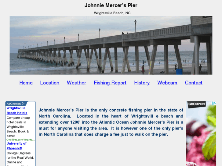 www.johnniemercerspier-nc.com