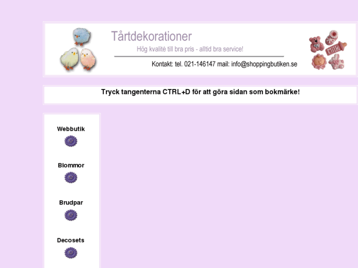 www.tartdekorationer.se