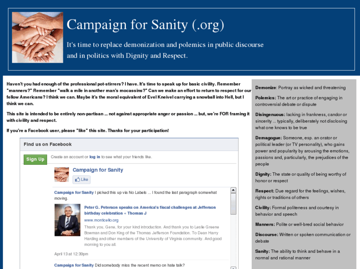 www.campaignforsanity.org