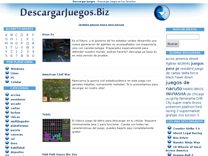 www.descargarjuegos.biz