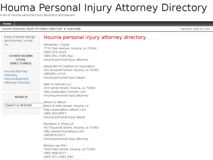 www.houmapersonalinjury.com