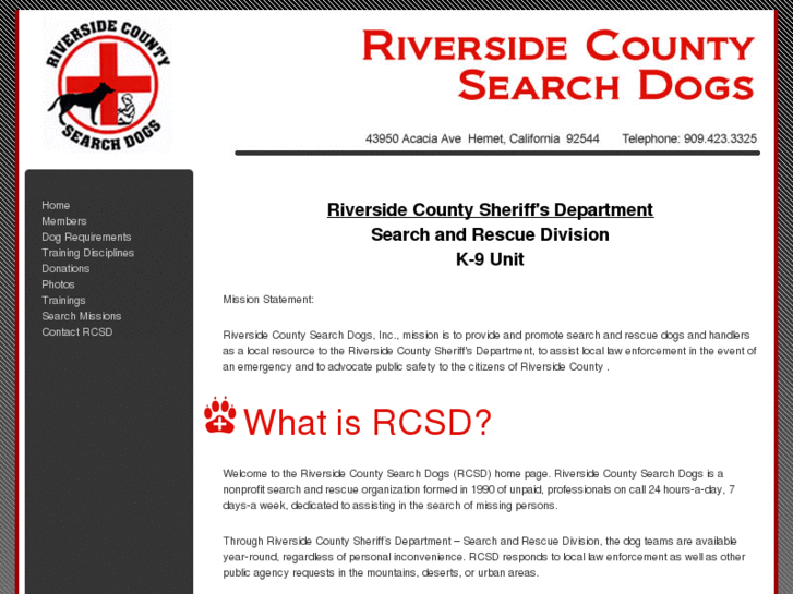 www.riversidecountysearchdog.org