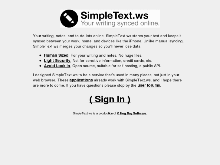 www.simpletext.ws