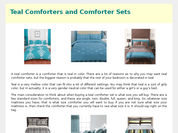 www.tealcomforter.com