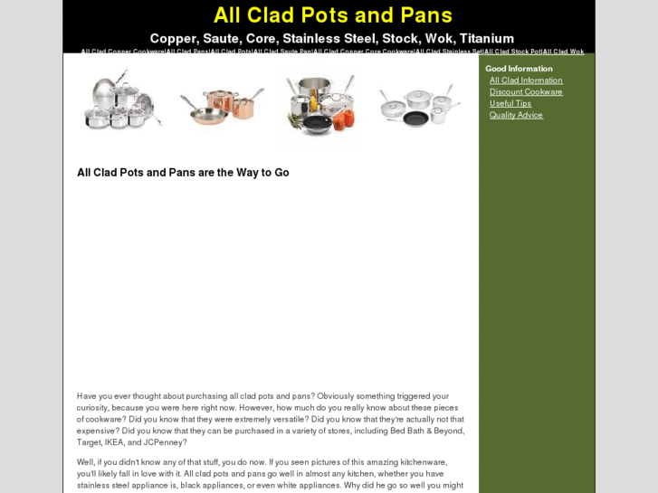 www.allcladpotsandpans.com