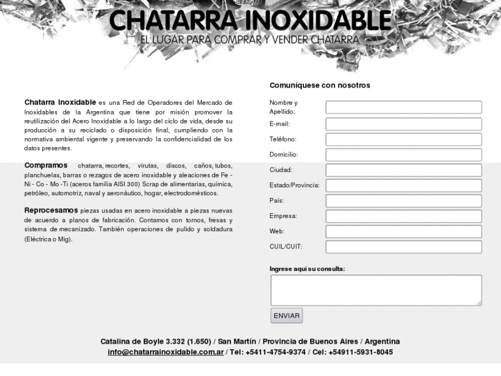 www.chatarrainoxidable.com