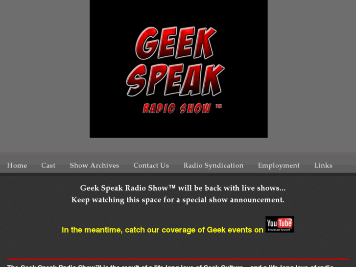 www.geekspeakradioshow.com