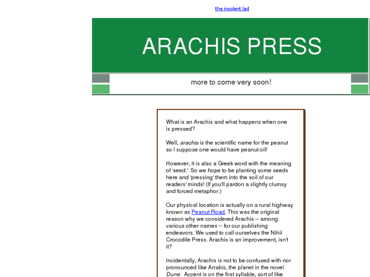 www.arachispress.com