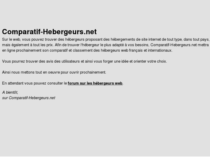 www.comparatif-hebergeurs.net