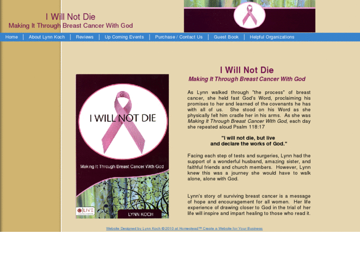 www.iwillnotdie.net
