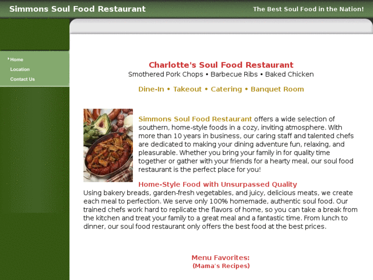 www.simmonssoulfoodrestaurant.com