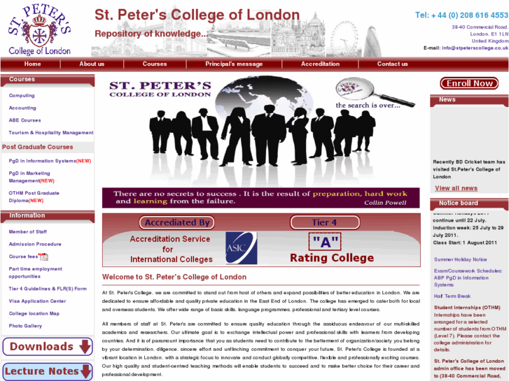 www.stpeterscollege.co.uk