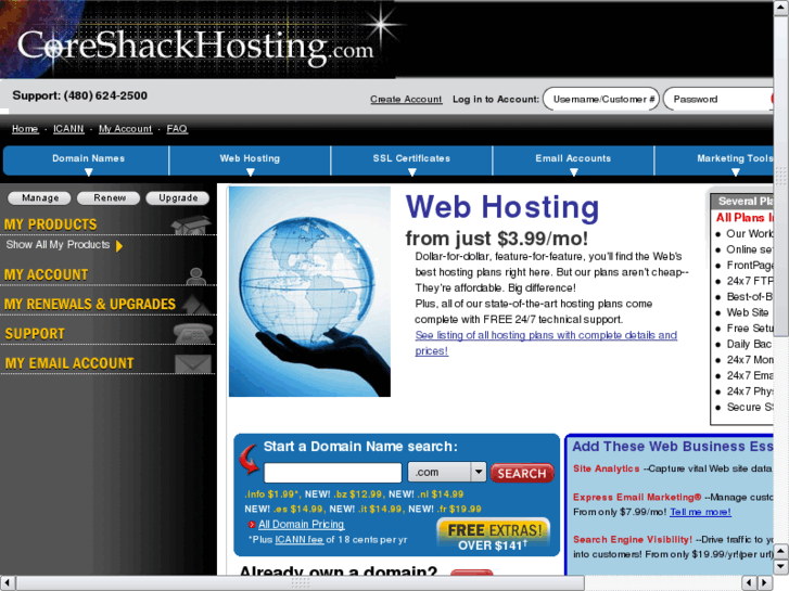 www.coreshackhosting.com