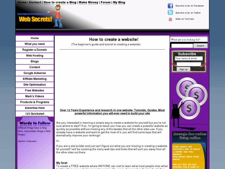 www.learningtocreateawebsite.com