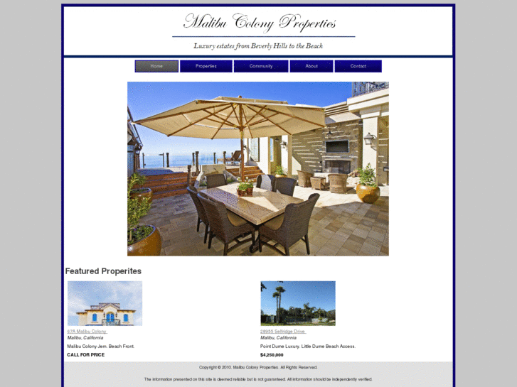 www.malibucolonyproperties.com