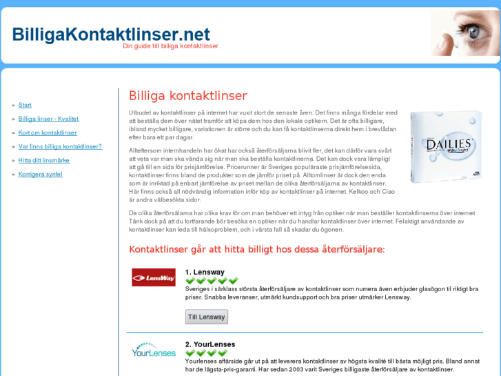 www.billigakontaktlinser.net