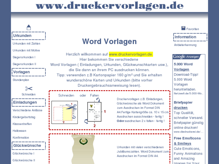 www.druckervorlagen.de