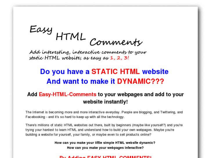 www.easy-html-comments.info