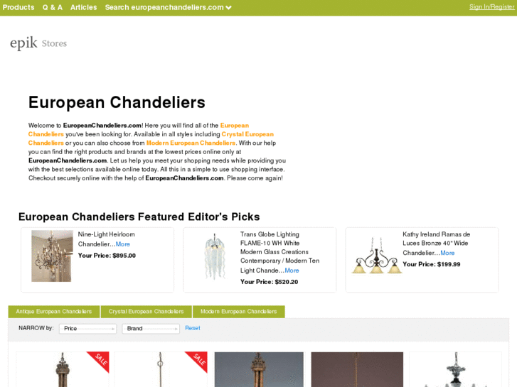 www.europeanchandeliers.com