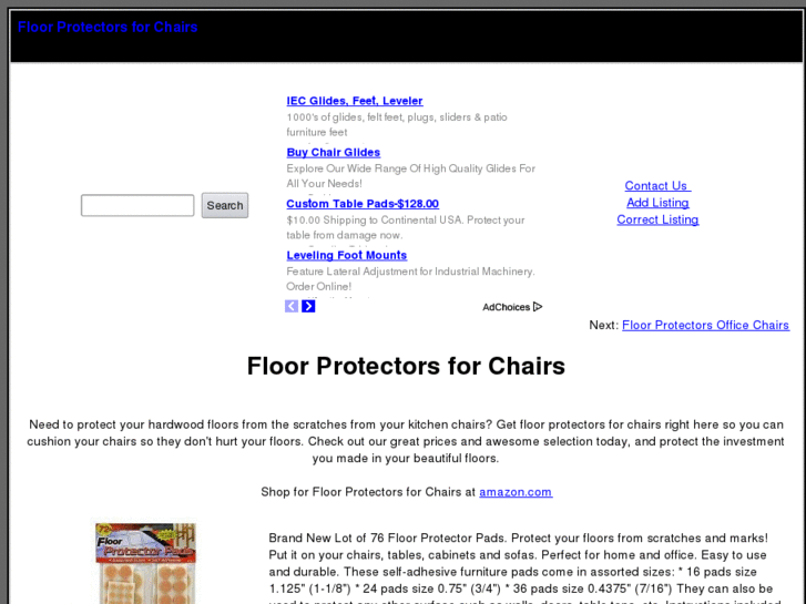 www.floorprotectorsforchairs.com