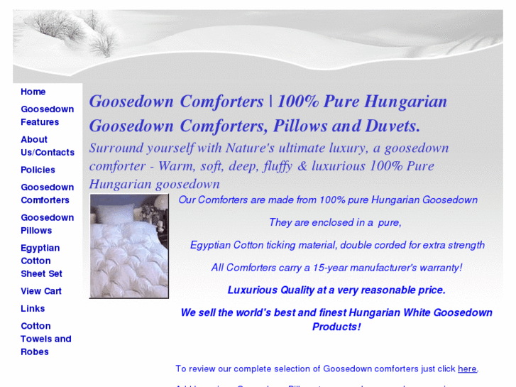 www.goosedowncomforterproducts.com