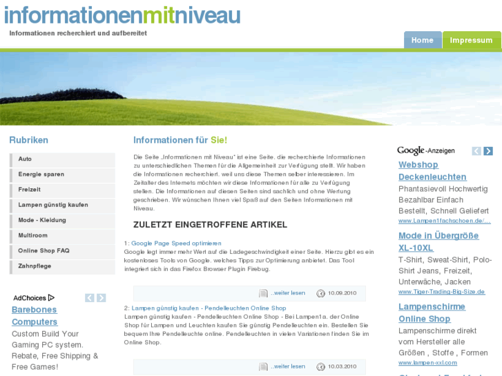 www.informationen-mit-niveau.de