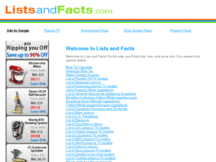 www.listsandfacts.com