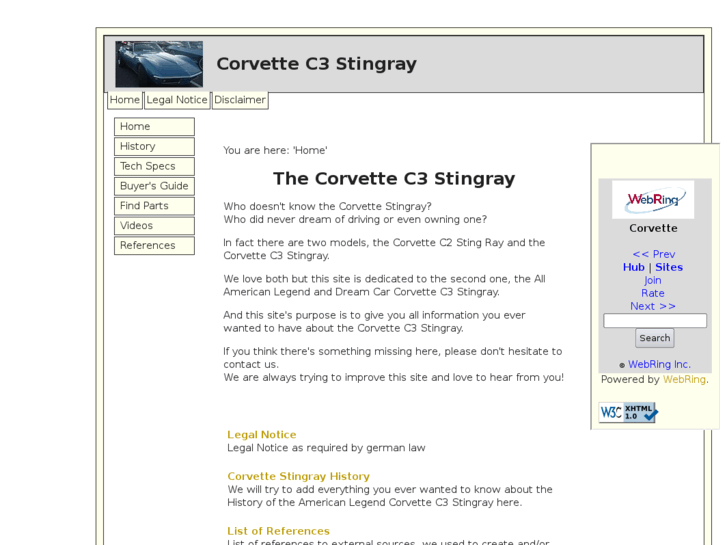 www.corvettec3stingray.com