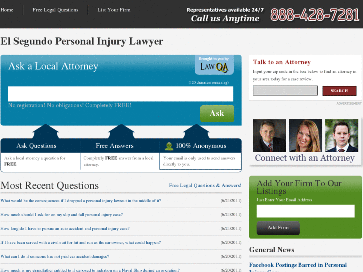 www.elsegundopersonalinjurylawyer.com